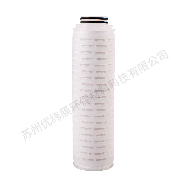 Membrane folding filter element